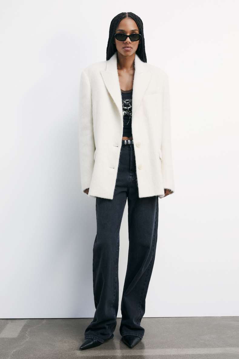 Bottines basses Minimal Shape en cuir, Noir, Patrizia Pepe