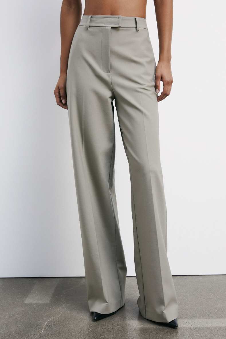 &quot;ESSENTIAL&quot; palazzo pants, Beige, Patrizia Pepe