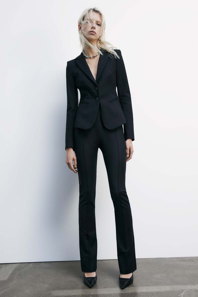 Slim Flare pants, Black, Patrizia Pepe