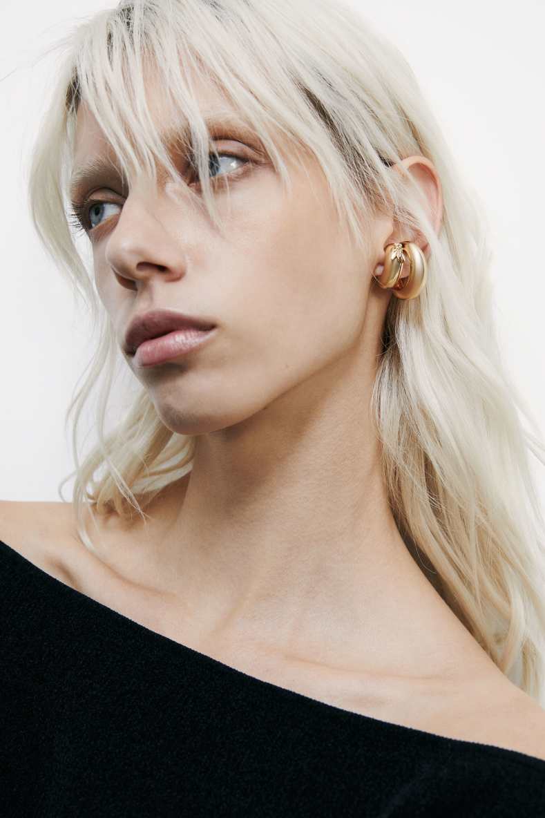 Earcuff medio Metal Circle, Oro, Patrizia Pepe