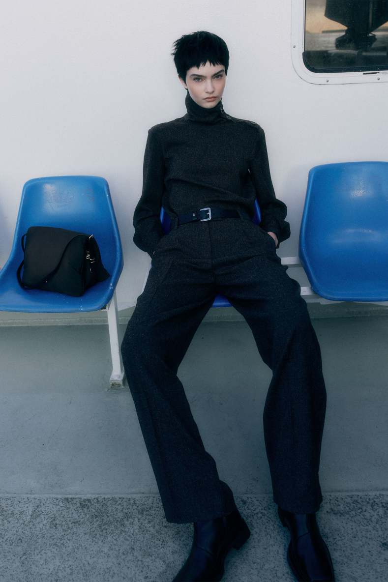 Structured pants with pleats, Brown, Patrizia Pepe