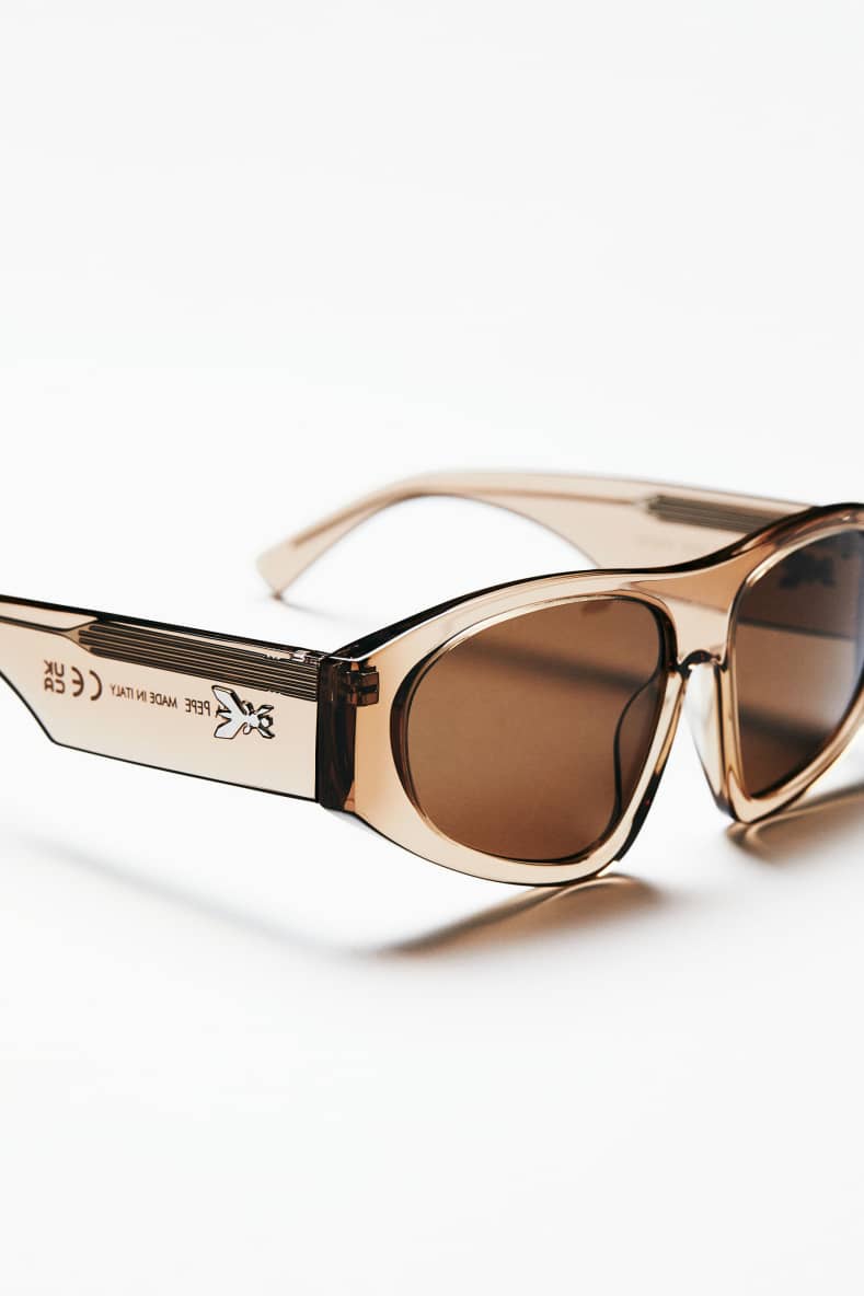 Visor Sunglasses, Brown, Patrizia Pepe