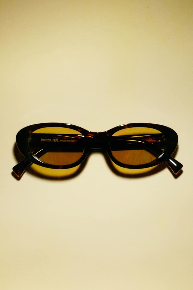 Oval Sunglasses, Brown, Patrizia Pepe