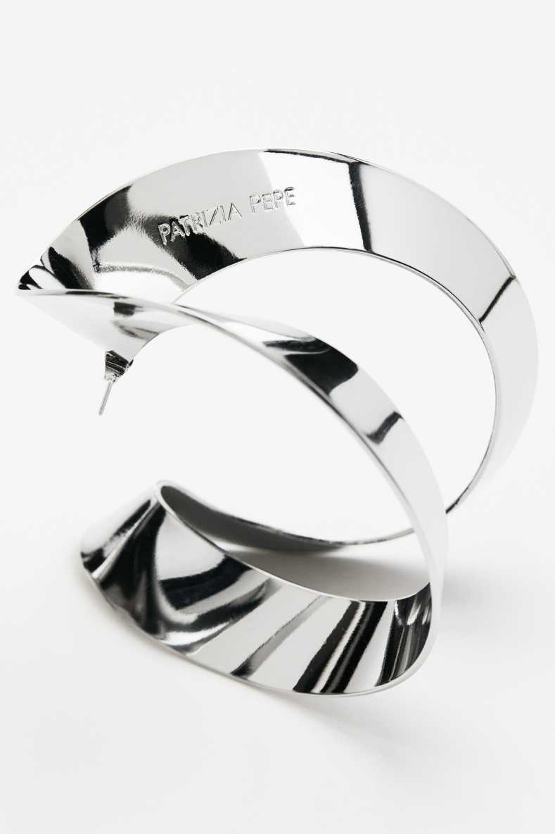 Boucles d'oreilles Sensual Shape, Argent, Patrizia Pepe