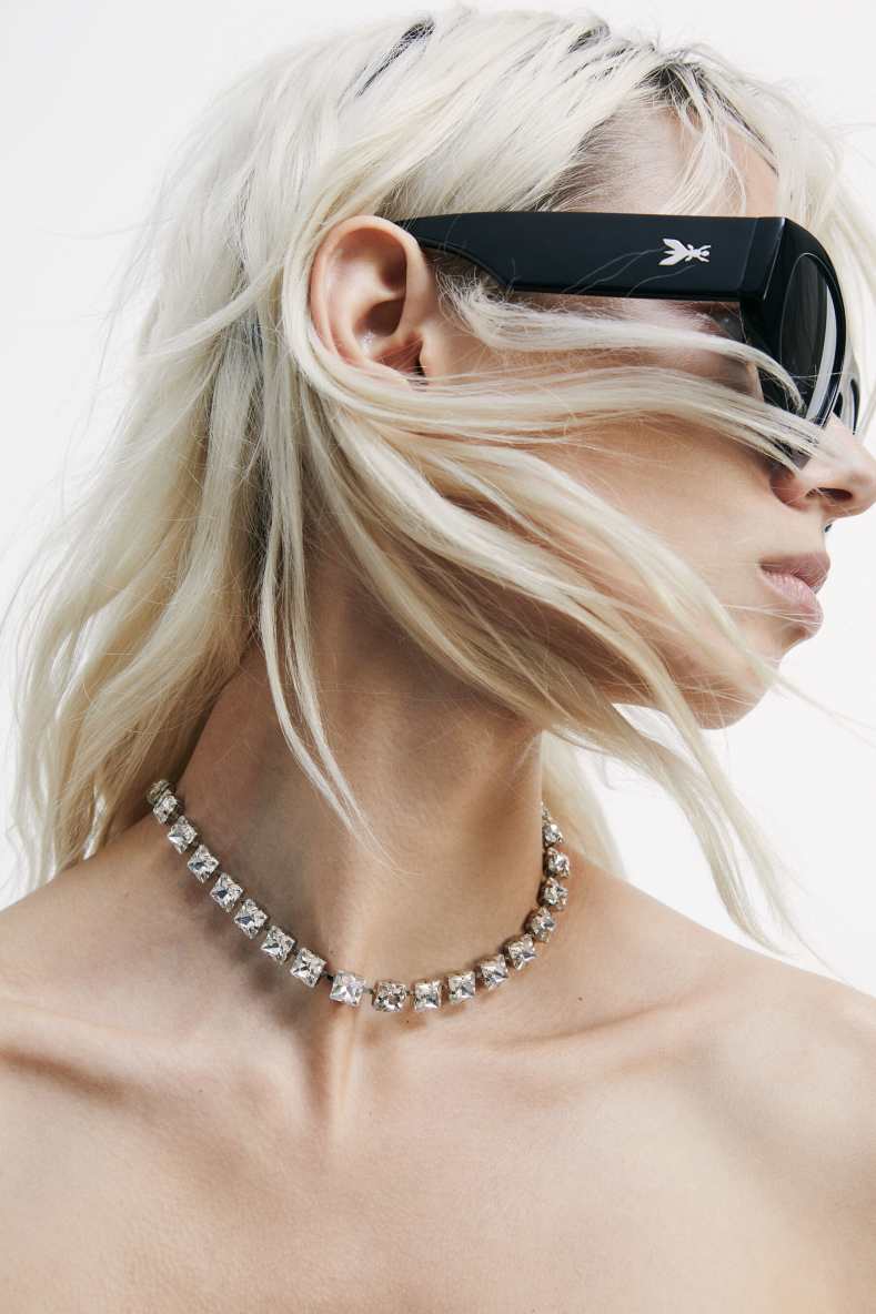 Diamond Cut chocker, Silver, Patrizia Pepe