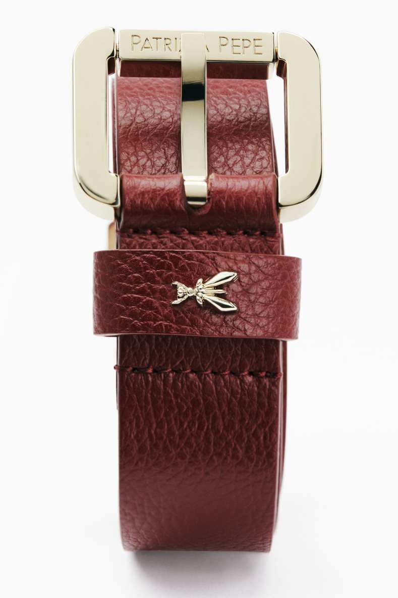 Hüftgürtel mit Rollschnalle, Braun, Patrizia Pepe