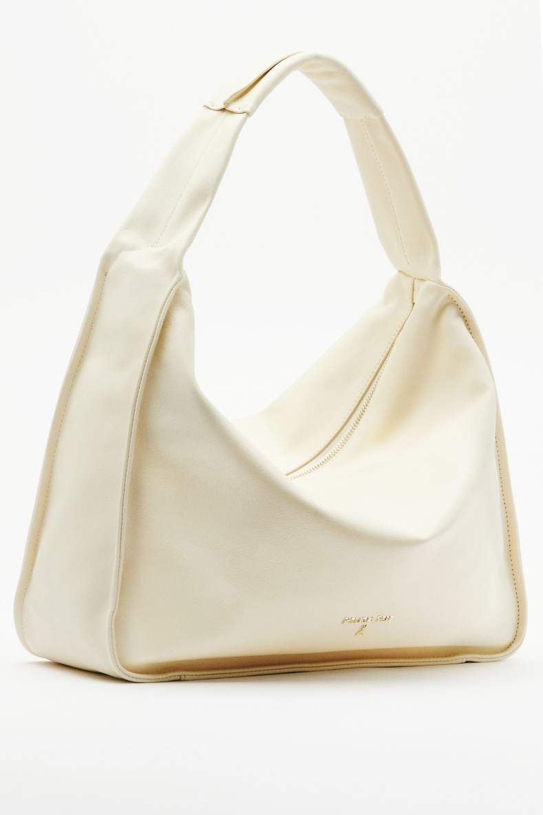 Большая сумка на плечо Contemporary Hobo из кожи, Белый, Patrizia Pepe