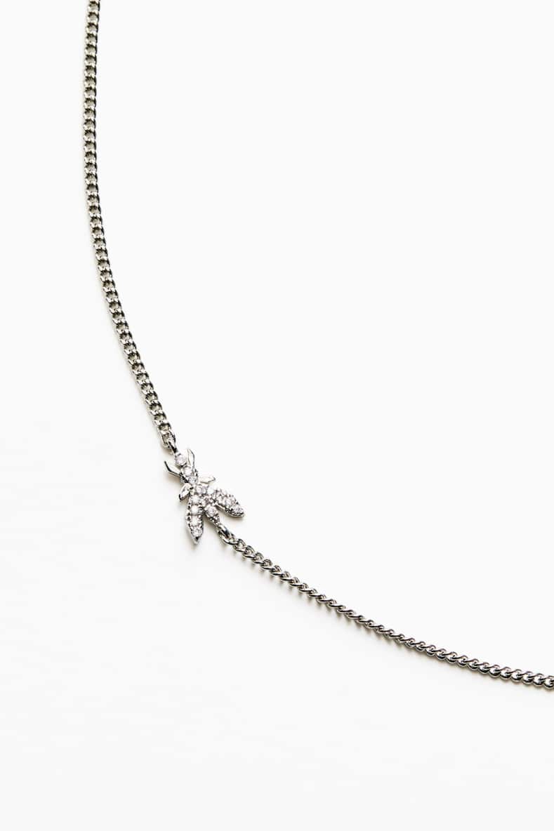 Rhinestone necklace, Silver, Patrizia Pepe