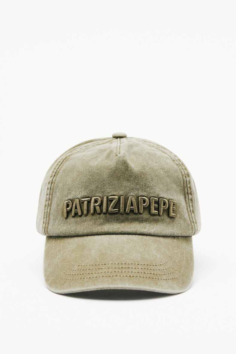Embroidered baseball cap, Beige, Patrizia Pepe