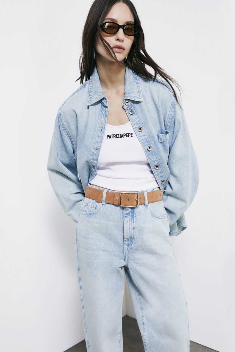 Suede belt, Brown, Patrizia Pepe