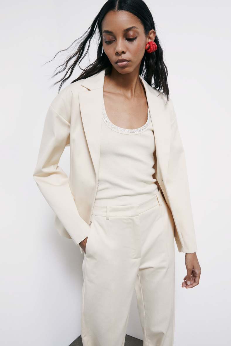 Tank top with rhinestones, 0, Patrizia Pepe