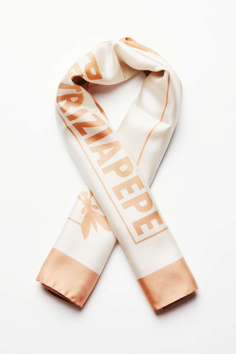 Silk scarf, Pink, Patrizia Pepe