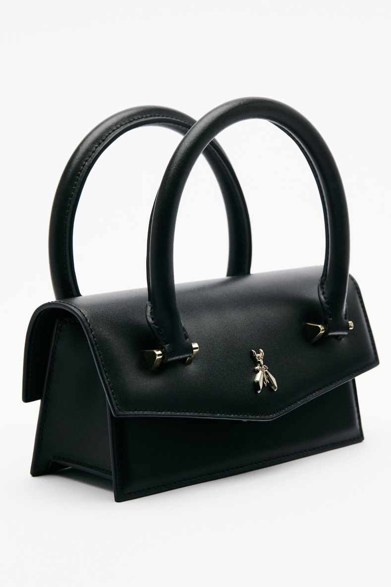 Fly Bamby shoulder bag with handles, Black, Patrizia Pepe