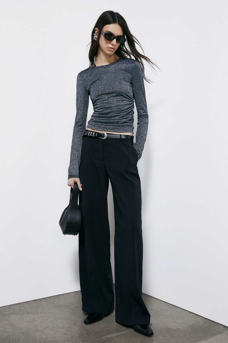 Джемпер "ESSENTIAL" с драпировкой, Серый, Patrizia Pepe