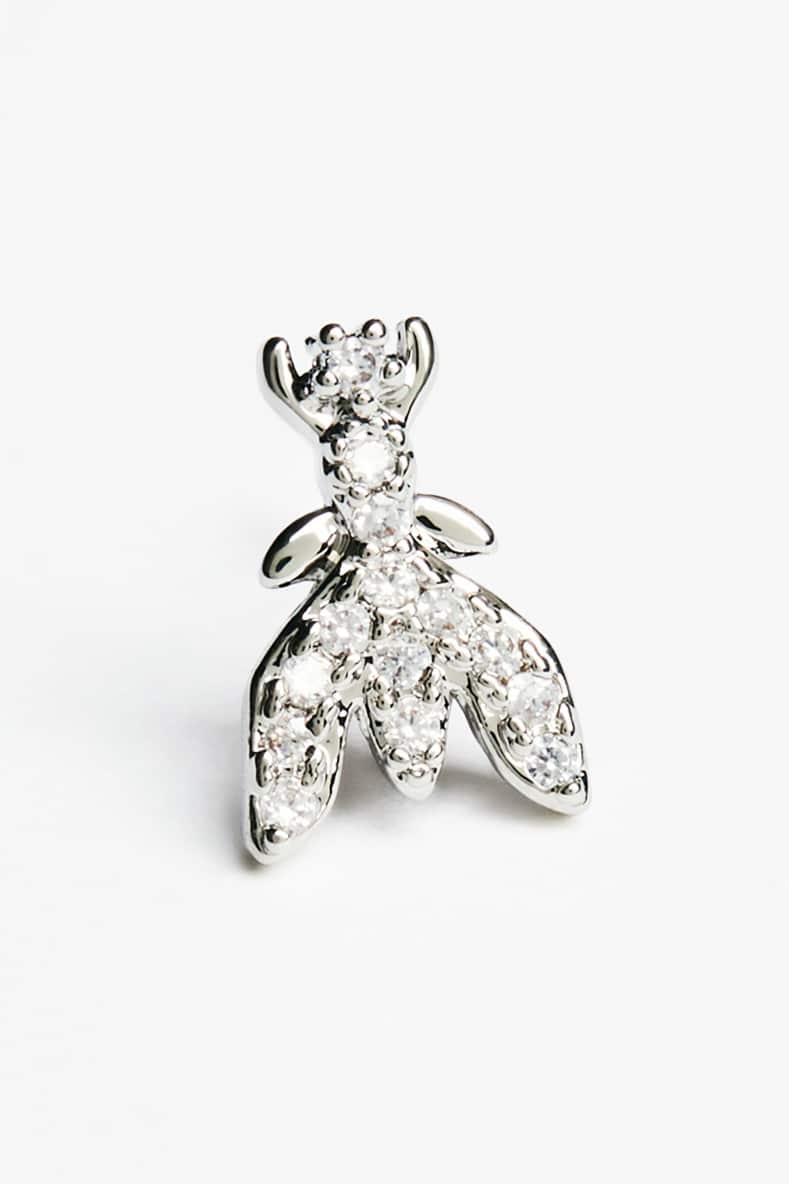 Серьги из латуни, Серебристый, Patrizia Pepe