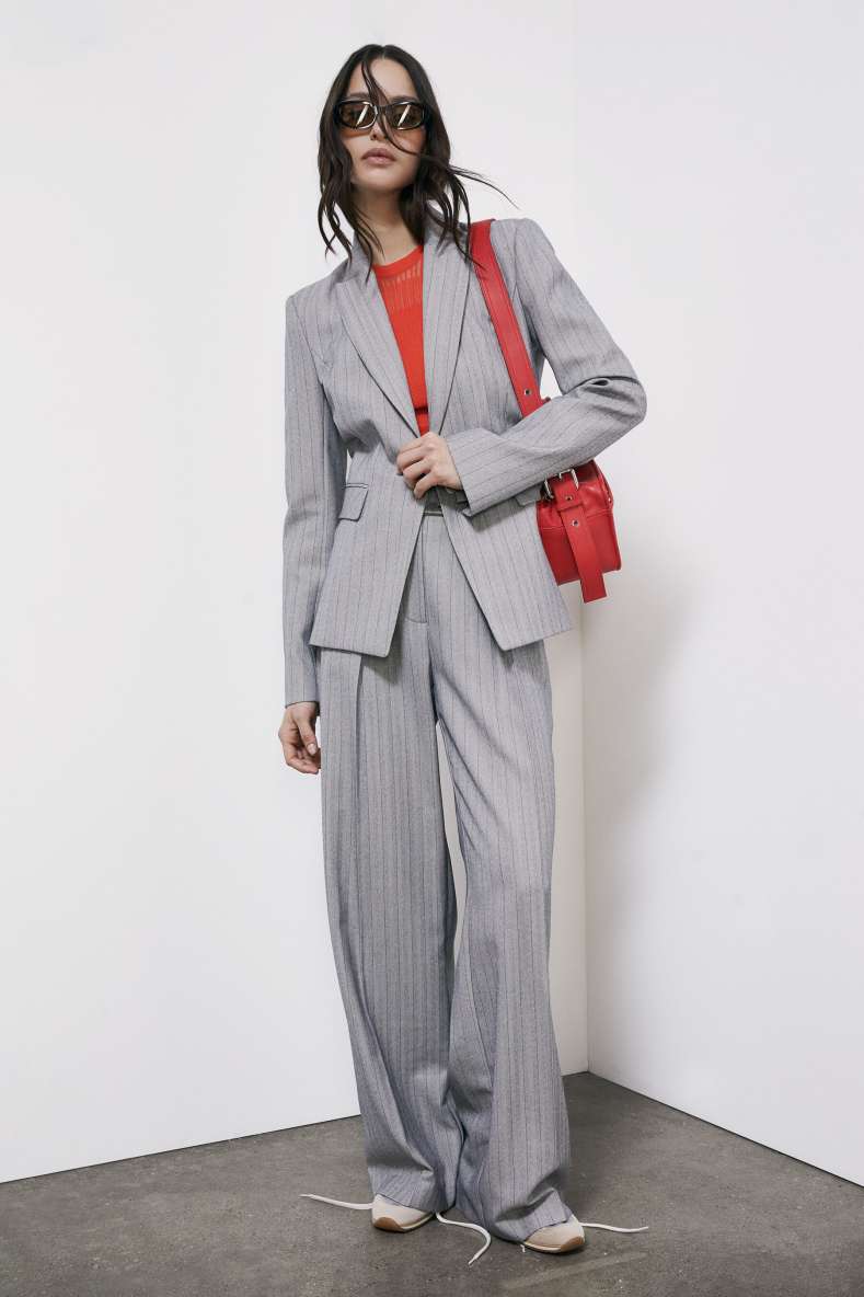 Baskets de course SKIN lamin&eacute;es avec lettrage, Argent, Patrizia Pepe