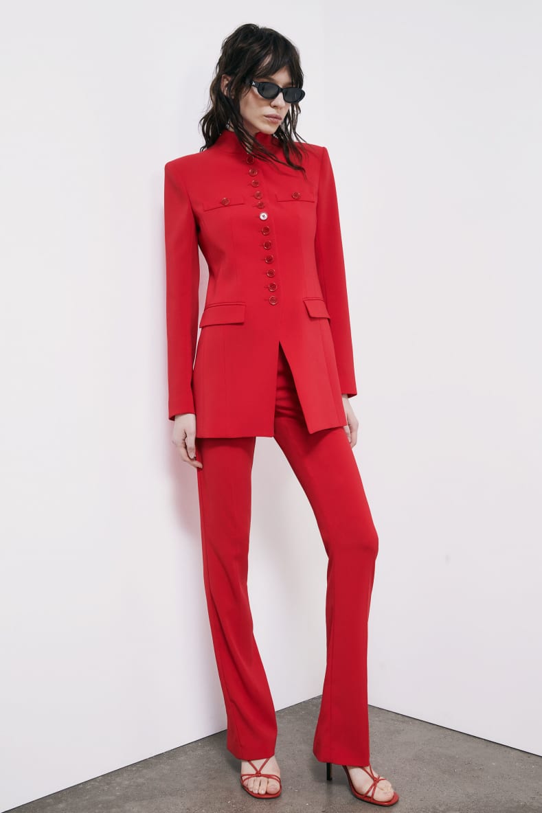 Radical Rose Officer jacket, Red, Patrizia Pepe