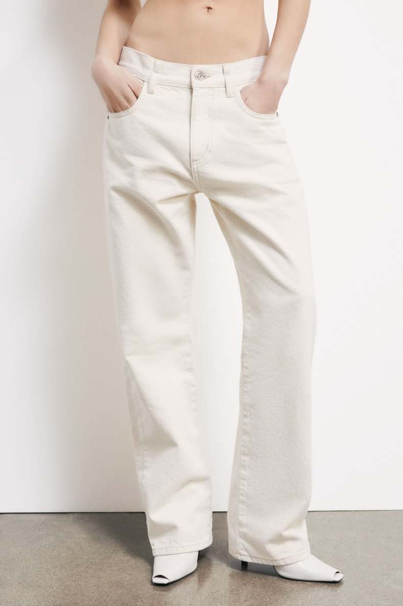 The Relaxed 5-Pocket Jeans, Beige, Patrizia Pepe