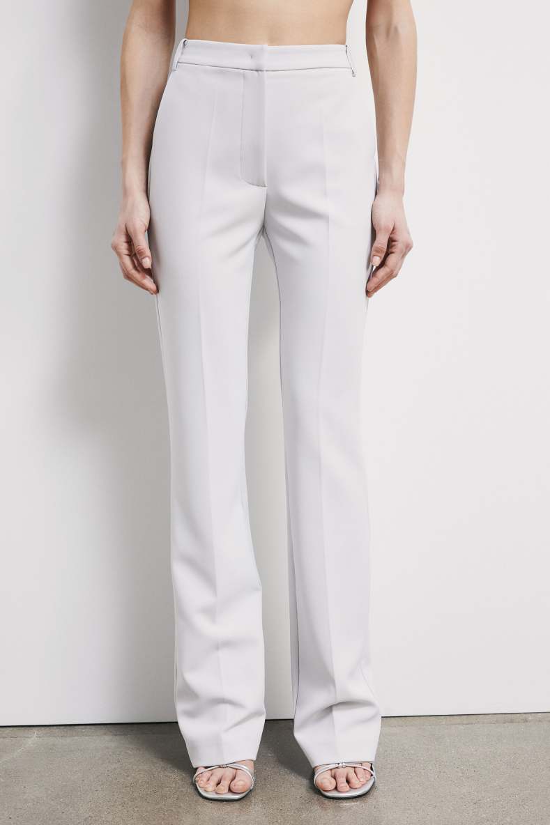 Structured straight-leg trousers, Grey, Patrizia Pepe