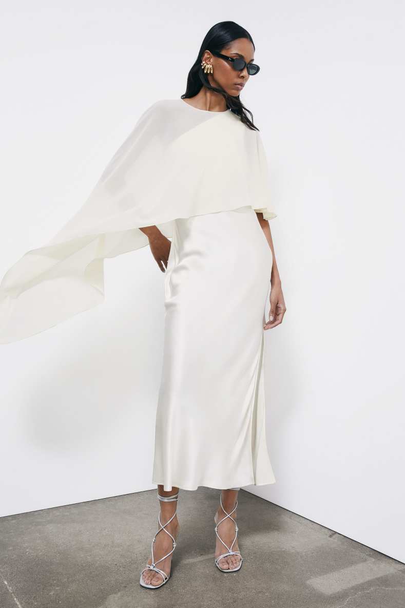 Asymmetric draped shoulder cover, 0, Patrizia Pepe