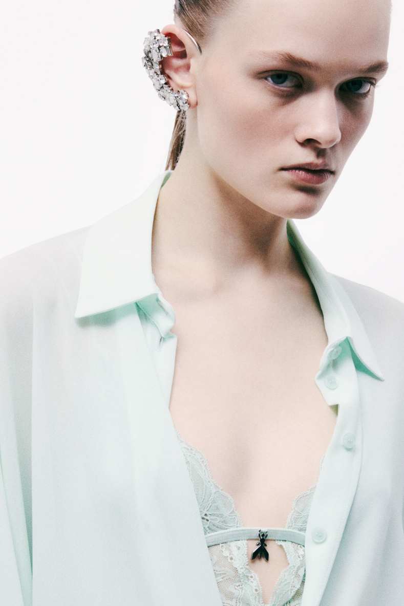 Diamond Cut ear cuff, Silver, Patrizia Pepe