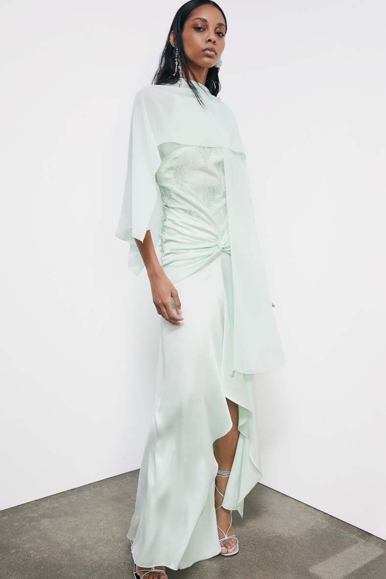 Elegant scarf stole, Mint, Patrizia Pepe