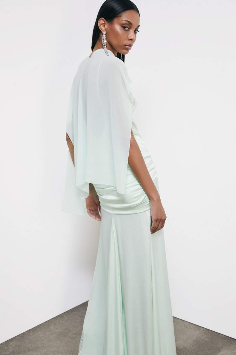 Elegant scarf stole, Mint, Patrizia Pepe