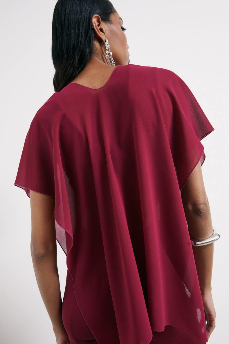 Elegant scarf stole, Red, Patrizia Pepe