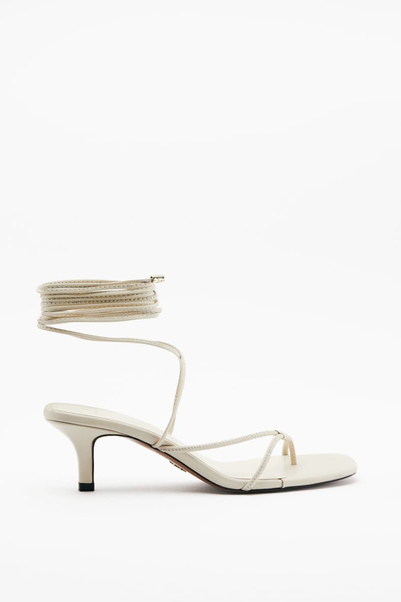 Сандалии на каблуке Essential Fly, Белый, Patrizia Pepe