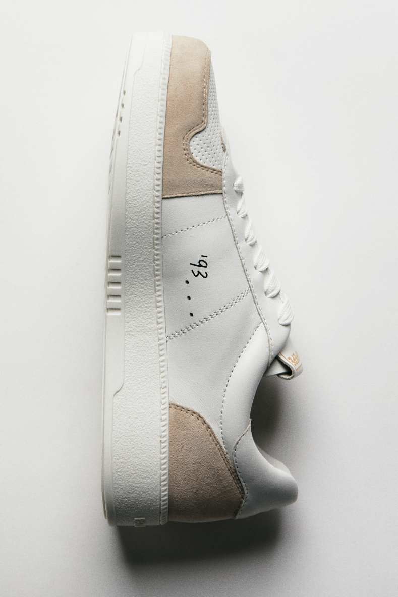 Сникеры из кожи и замши, Белый, Patrizia Pepe