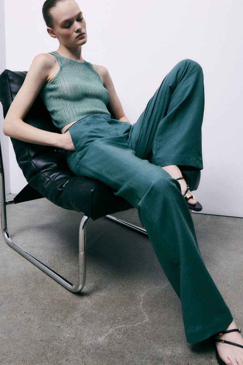 Lightweight knit tank, Green, Patrizia Pepe