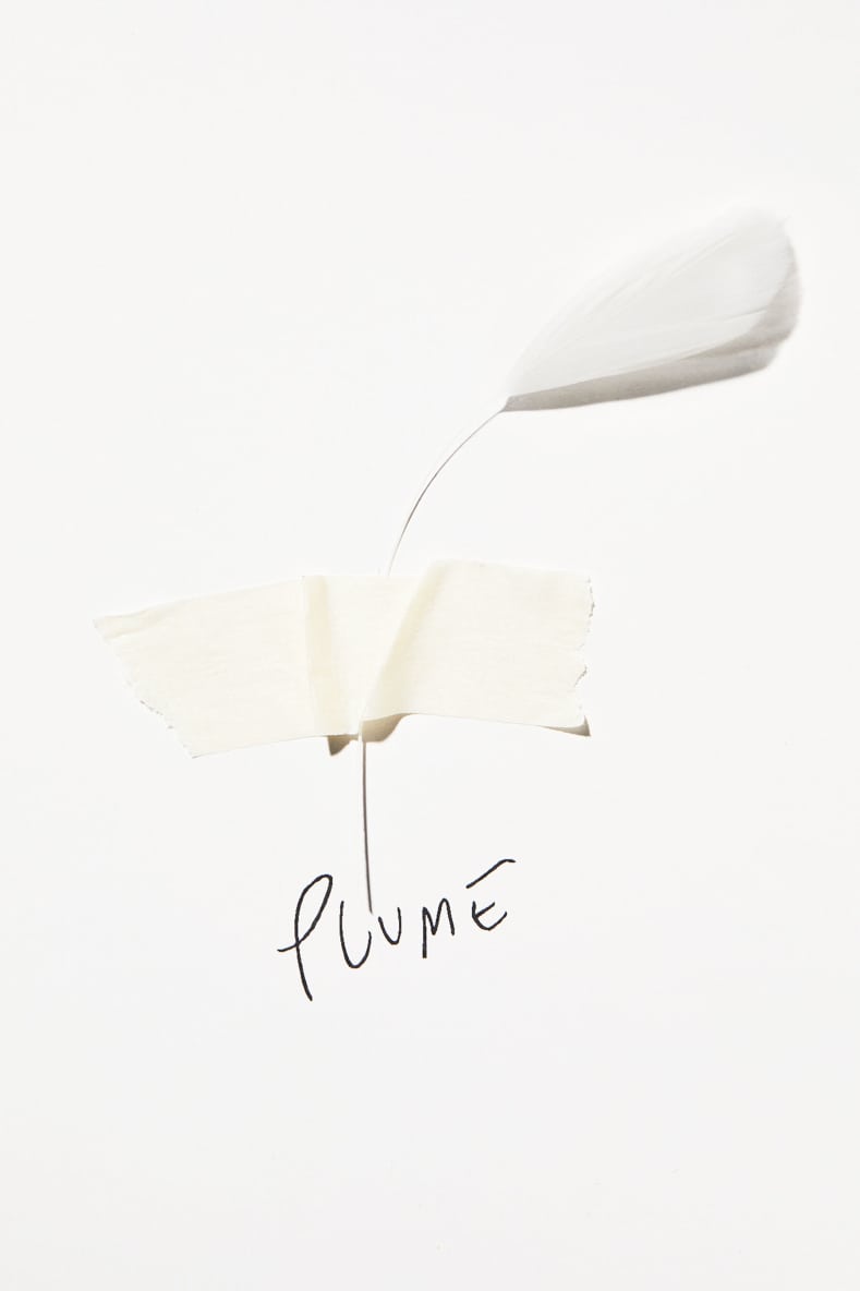 Pochette en cuir &laquo; Piume &raquo;, Blanc, Patrizia Pepe