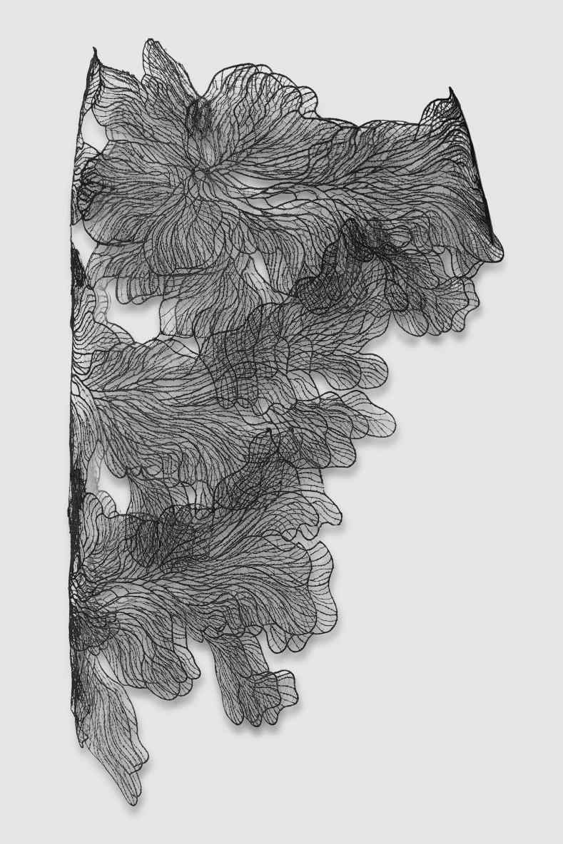 Floral Lace Pareo, Black, Patrizia Pepe