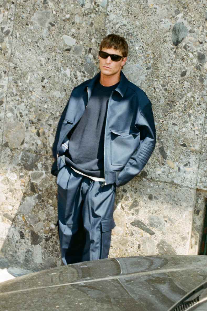 Giacca Racing in frescolana, Blu, Patrizia Pepe