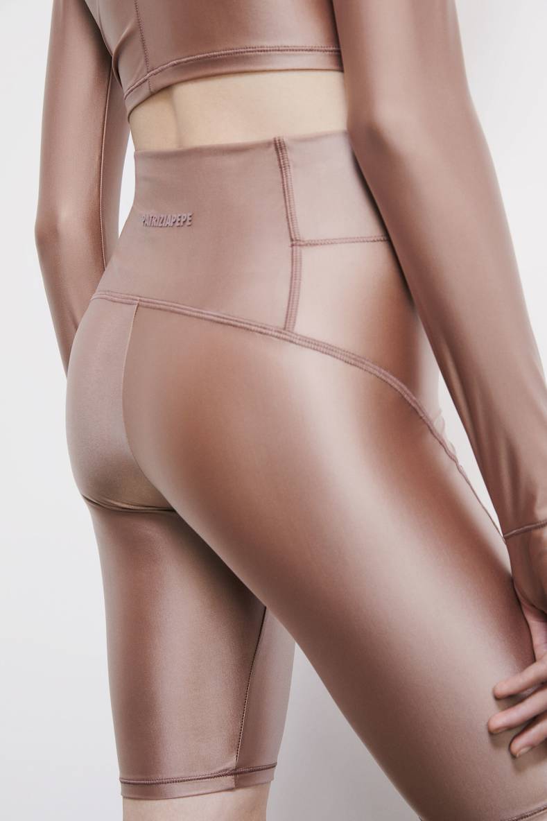 Cycliste Self Retreat en jersey stretch, Rose, Patrizia Pepe