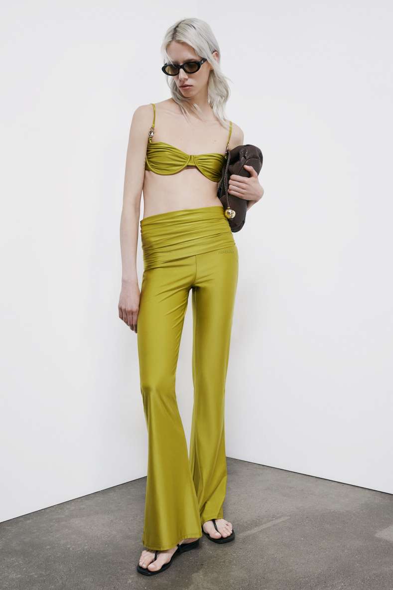 Mono slim de jersey, Verde