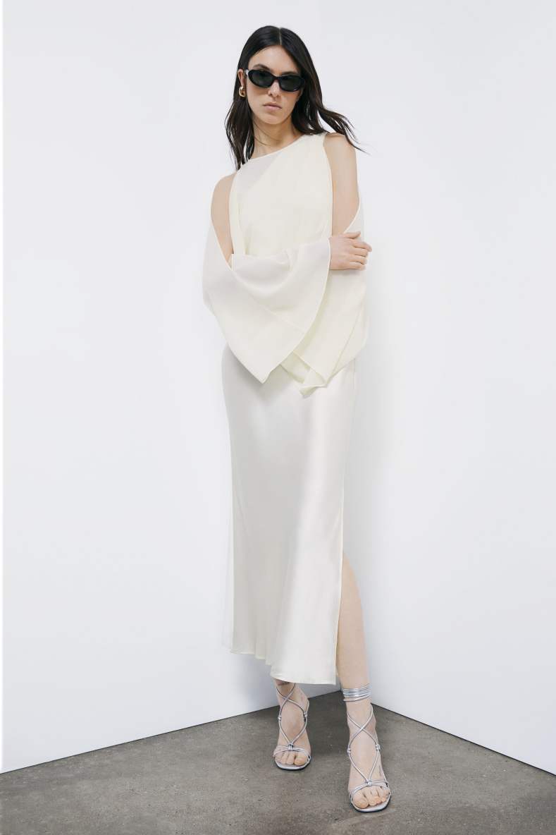 Crossed Heel New Square Laminated Sandals, Silver, Patrizia Pepe