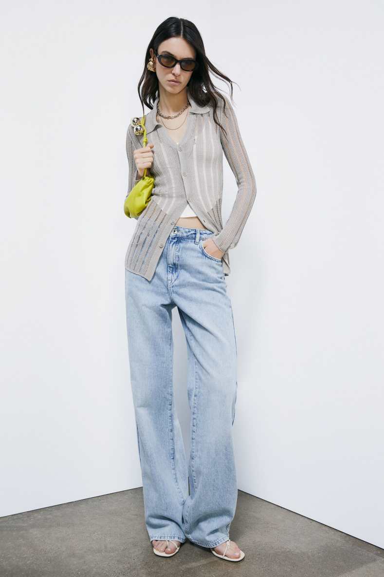 Jacquard-Strick-Cardigan, Ivory, Patrizia Pepe