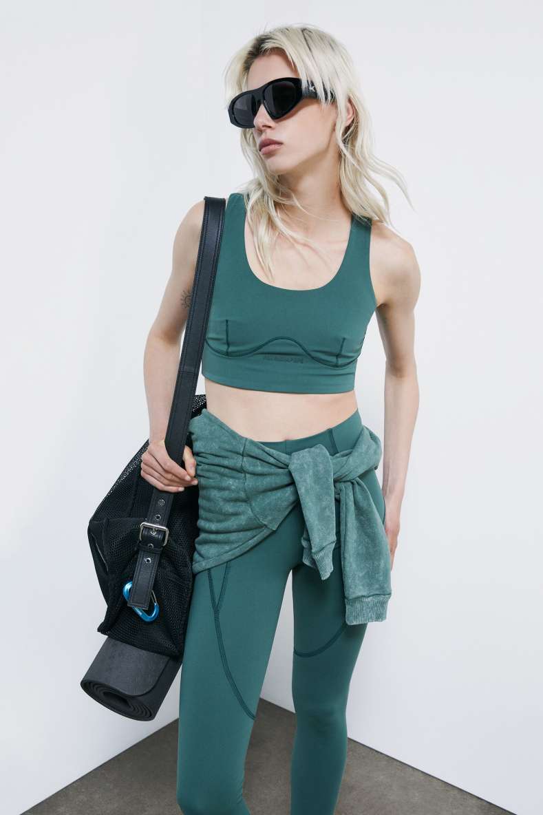 Self Retreat jersey top, Green, Patrizia Pepe