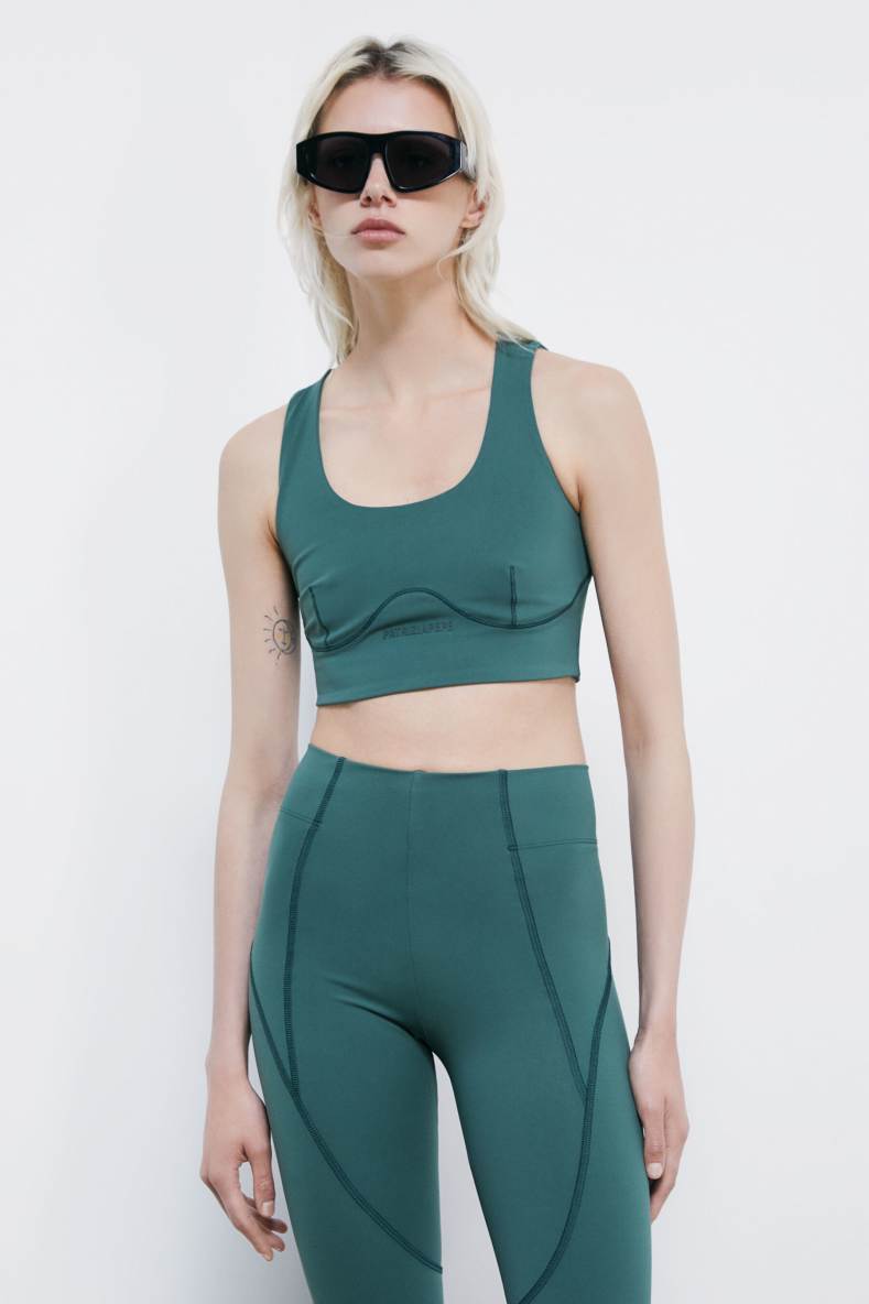 Self Retreat jersey top, Green, Patrizia Pepe