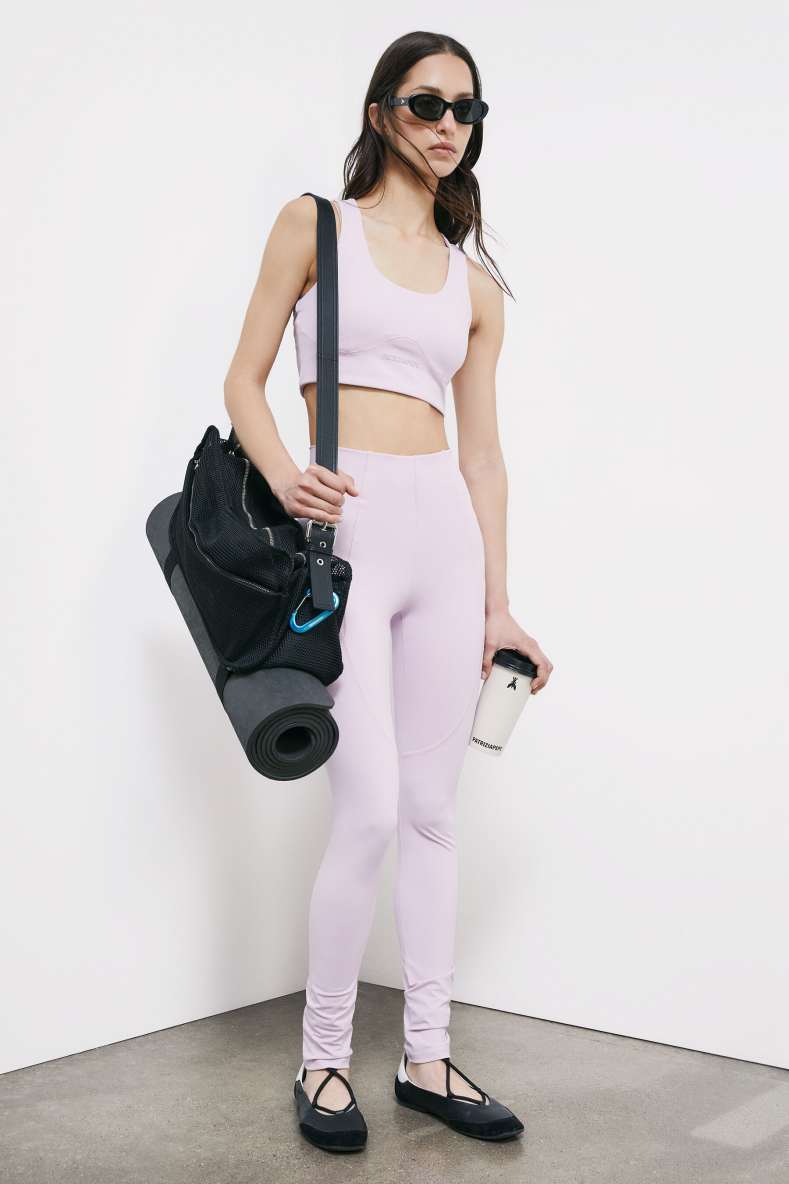 Self Retreat leggings in stretch jersey, Purple, Patrizia Pepe