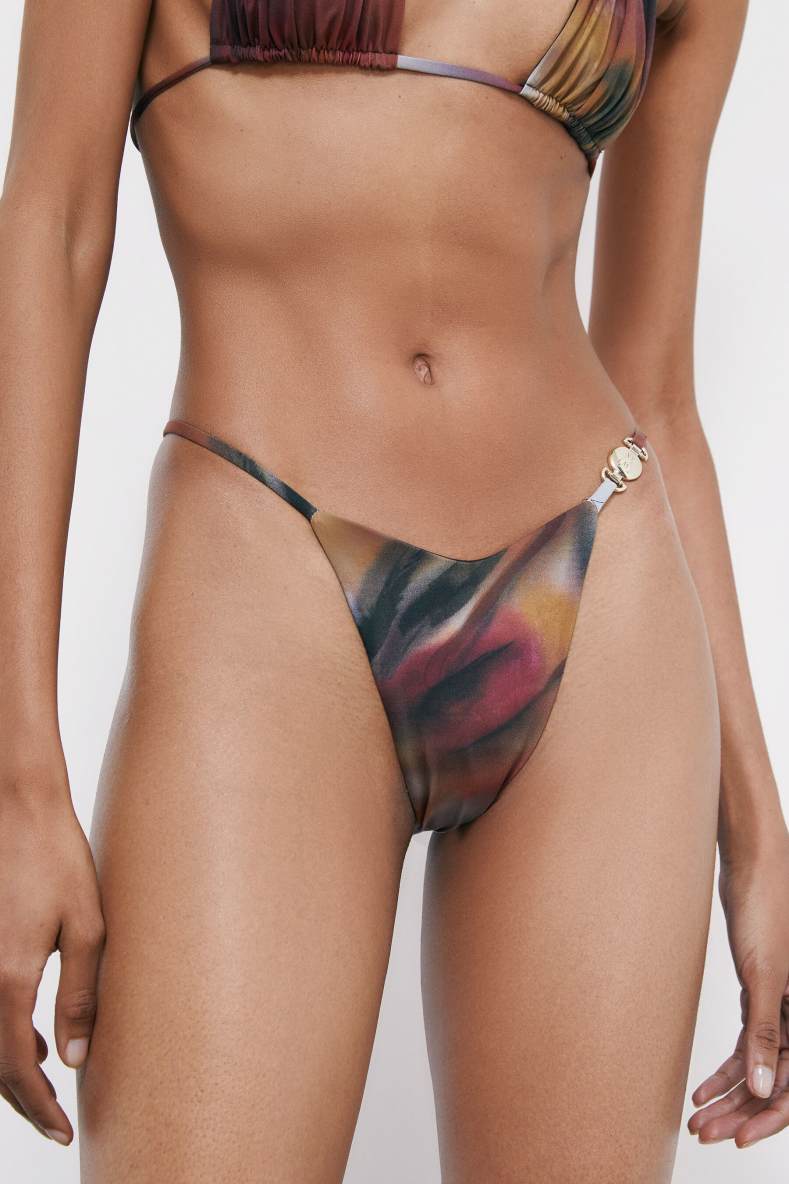 Brazilian bikini bottom in Summer Faded print, Abstract Fantasy, Patrizia Pepe