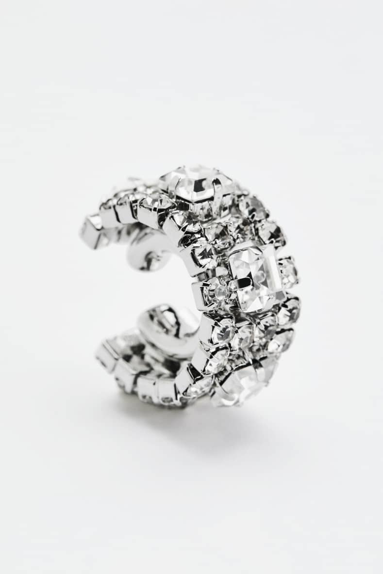 Diamond Cut earcuff, Silver, Patrizia Pepe