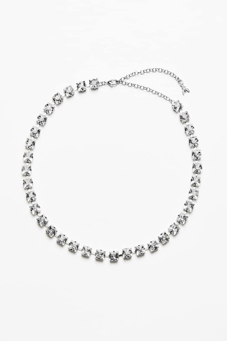 Чокер Diamond Cut, Серебристый, Patrizia Pepe