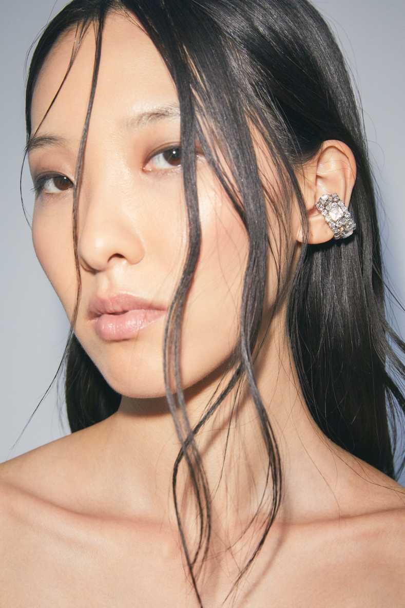 Diamond Cut earcuff, Silver, Patrizia Pepe