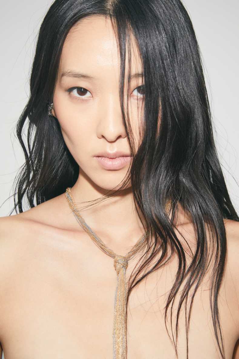 Long Fringes necklace, Gold, Patrizia Pepe