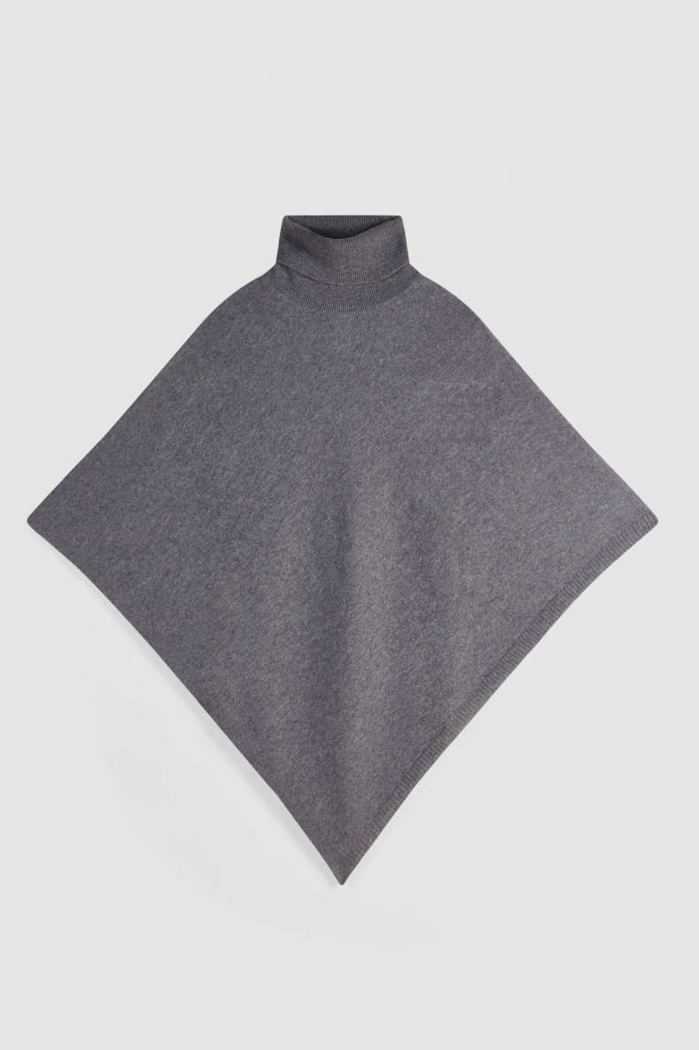 Cashmere poncho, Grey, Patrizia Pepe