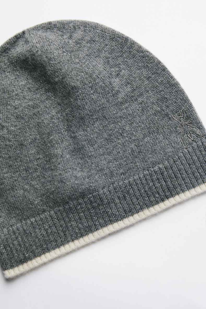 Cashmere beanie, Grey, Patrizia Pepe