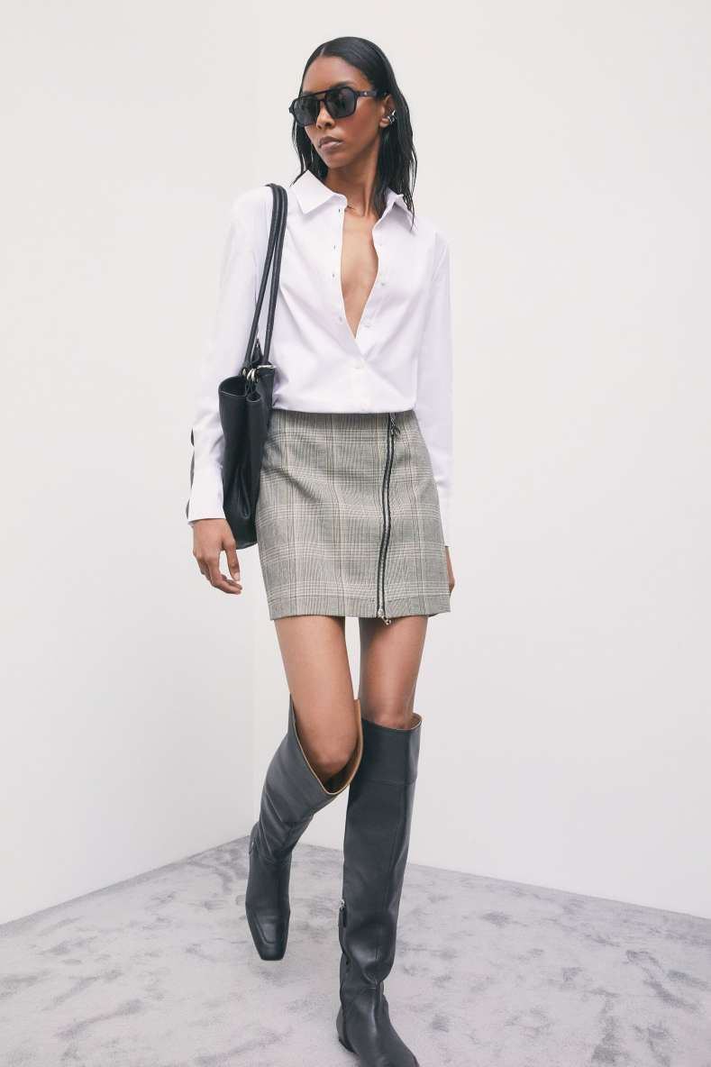 My SKIN nappa over-the-knee boots, Black/Silver, Patrizia Pepe