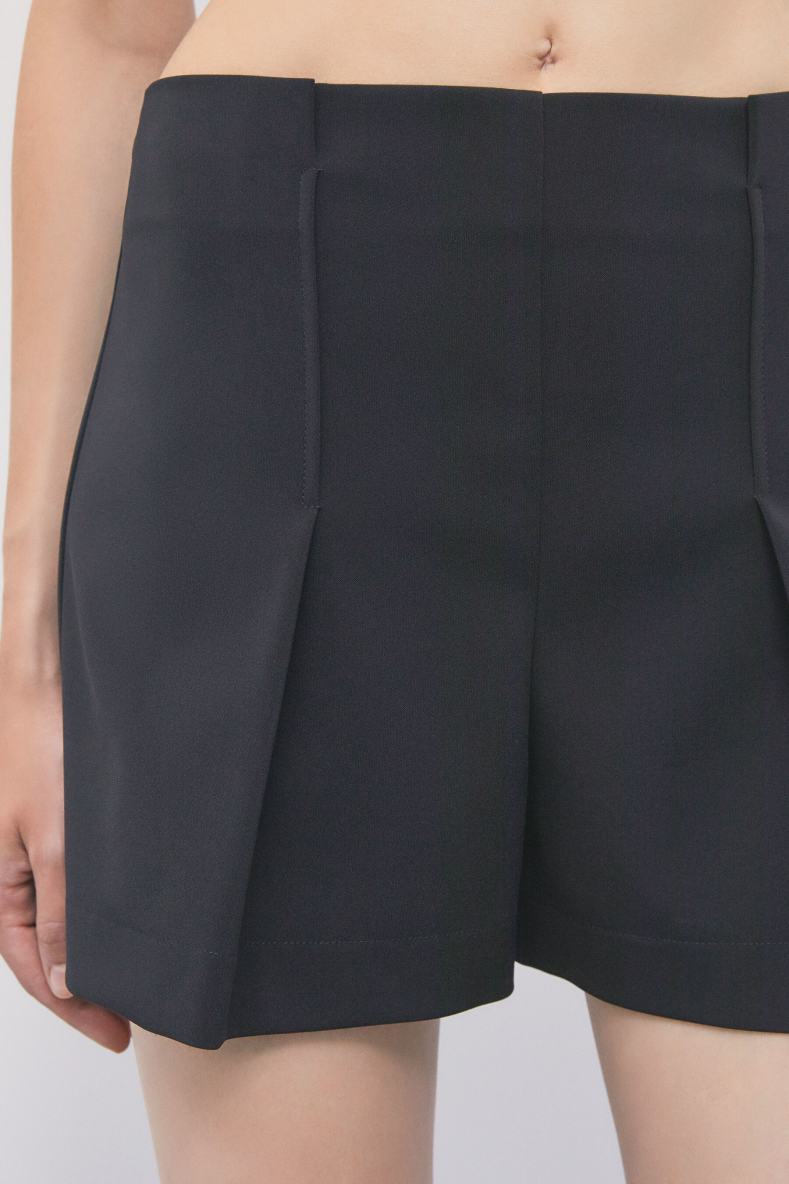 Cr&ecirc;pe shorts, Black, Patrizia Pepe